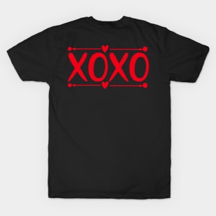 XOXO Hugs and Kisses Valentines Day T-Shirt